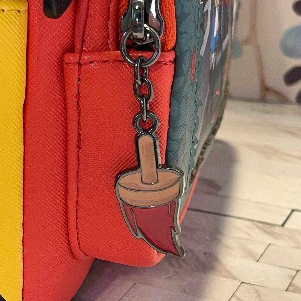 Loungefly Queen of Hearts Character Mini Backpack - Red, Yellow, Black, Green